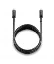 NGS Cable 2.0 USB-C Macho a USB-A Macho - Carga Ultrarapida hasta 65W - Longitud 3m - Color Negro