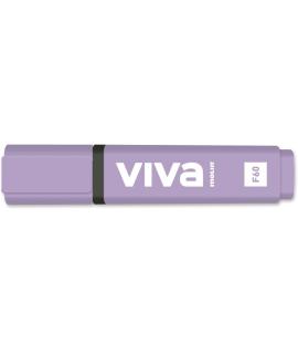 Molin Viva Marcador Fluorescente - Trazo entre 1 y 5mm - Tinta con Base de Agua - Color Violeta