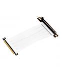 Aisens Cable de Extension Riser PCIe 4.0 x16 Flexible - Blindaje EMI - Longitud 17cm - Color Blanco