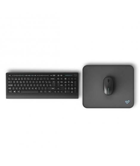 Energy Sistem Office Wireless Set 3 Silent Packde de Raton + Teclado de Oficina Inalambricos + Alfombrilla - Interruptores Silen