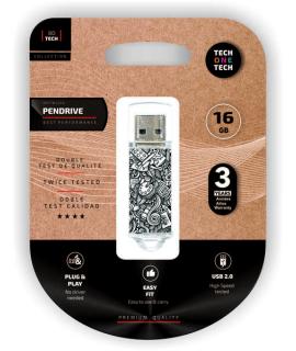 TechOneTech Art Deco Memoria USB 2.0 16GB (Pendrive)