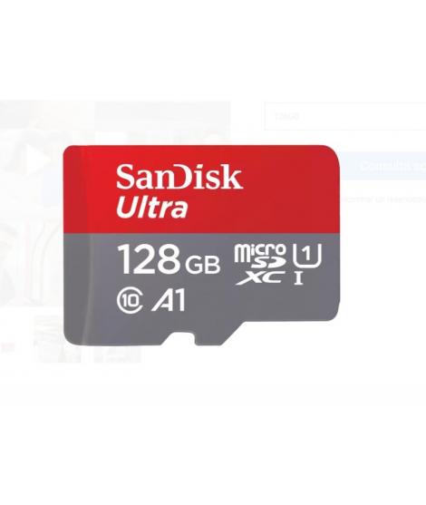 Sandisk Ultra Tarjeta Micro SDXC 128GB UHS-I A1 Clase 10 con Adaptador