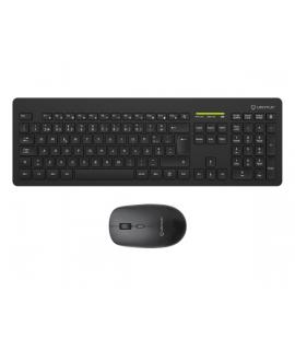 Unykach MK212 Pro Slim Wireless Pack de Teclado Inalambrico Slim 108 Teclas de Membrana + Raton Inalambrico 1600dpi, 3 Botones, 