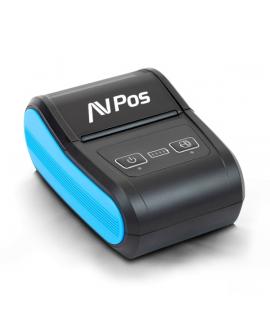 AVPos Impresora Termica Portatil de Tickets MP580R - 58mm - Velocidad 90 mm/s - BT y USB-C - Color Negro