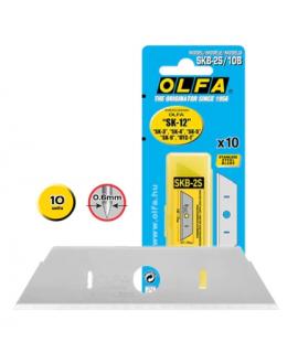 Olfa Pack de 10 Cuchillas de Respuesto para Cutters Olfa SK-12, SK-4, SK-5, SK-9 y UTC-1 - Acero Inoxidable